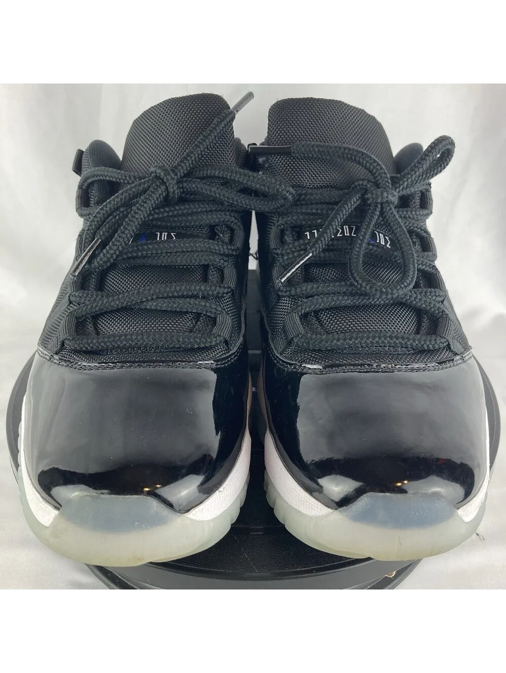 Mens Size 9.5 Nike Air Jordan 11 Retro Low Space Jam Black Clear Sole FV5104-004